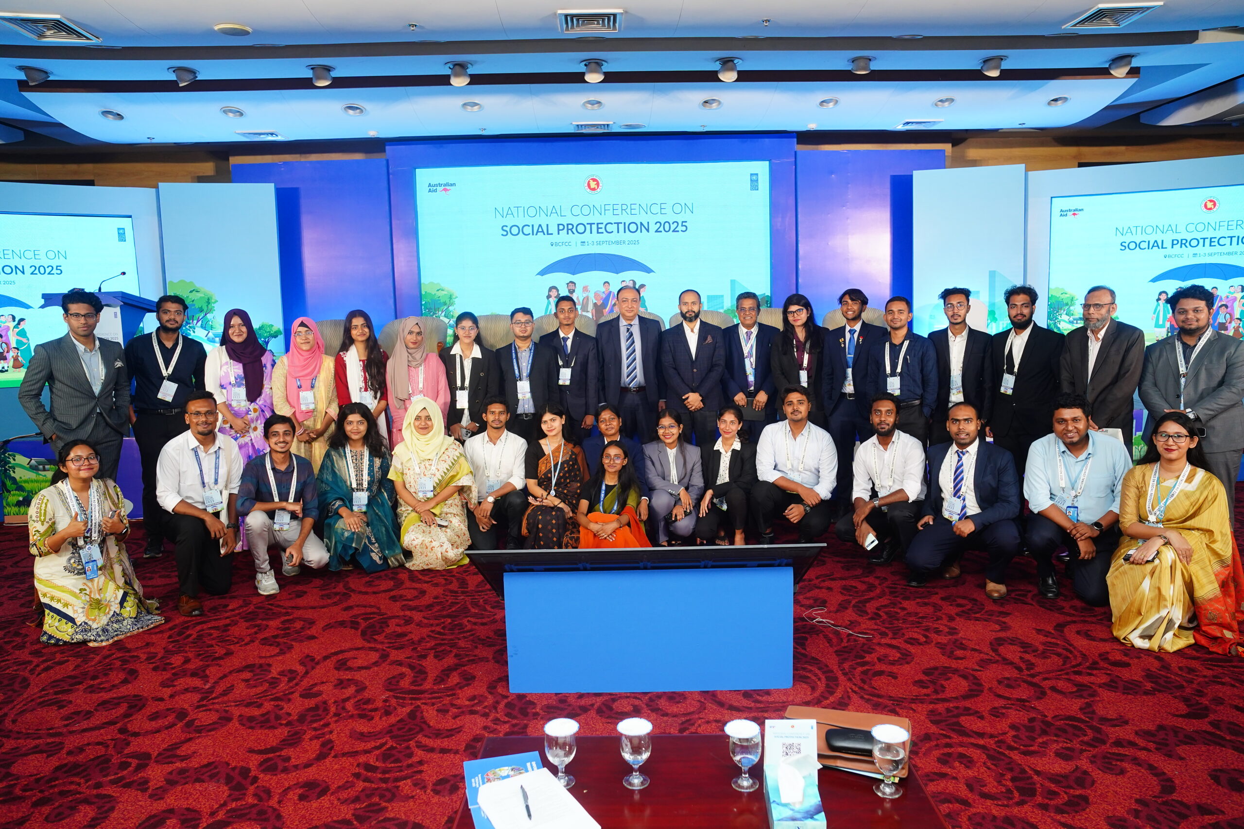 Volunteers from Dot Initiative at the National Social Protection Conference 2025
