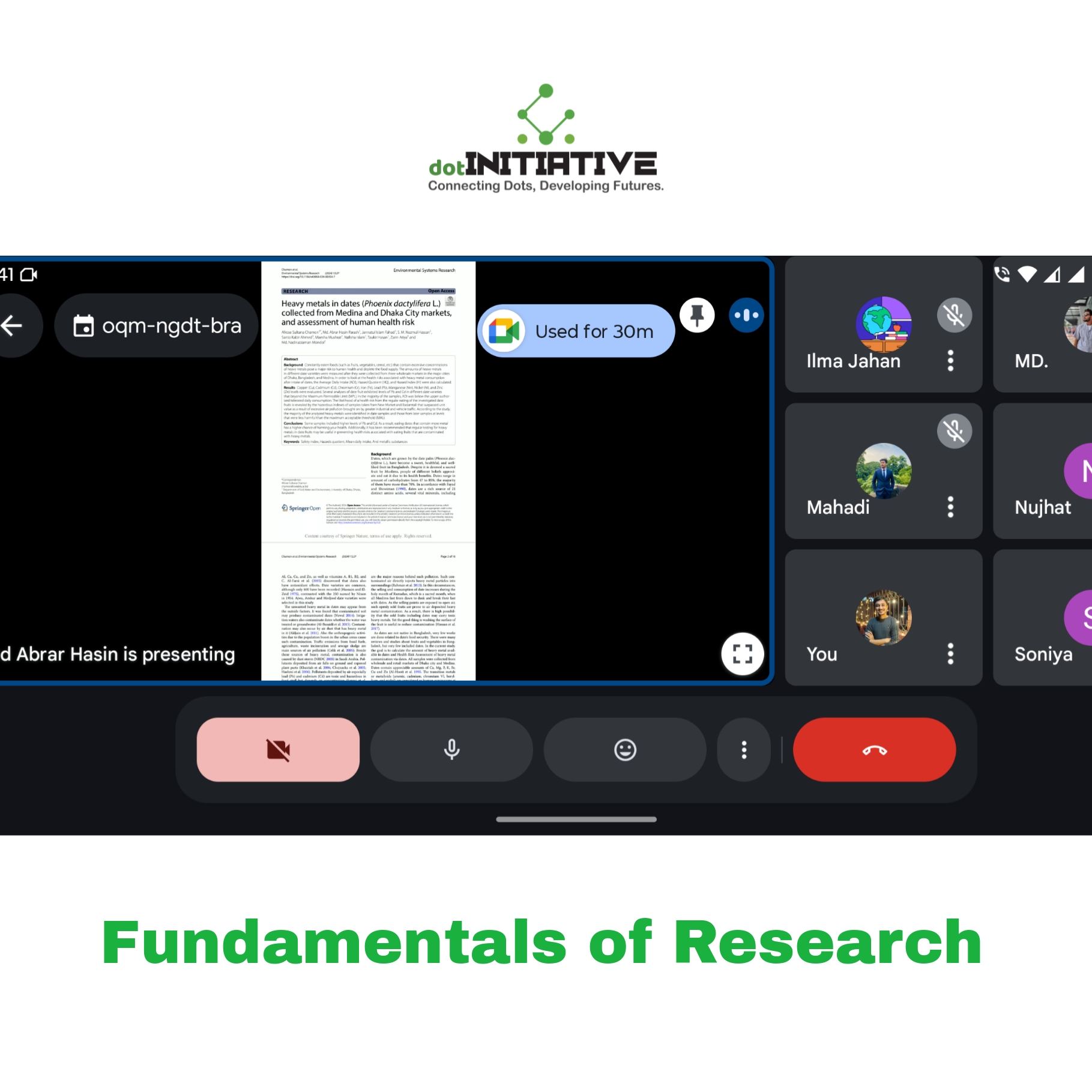 Fundamentals of Research: Course Launched